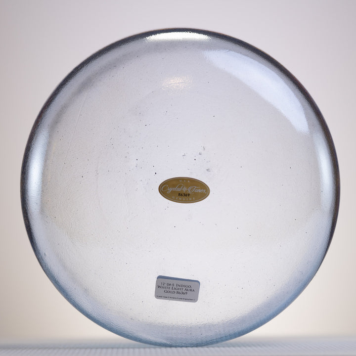 12" G#-5 Indigo & White Light Gold, Crystal Tones™