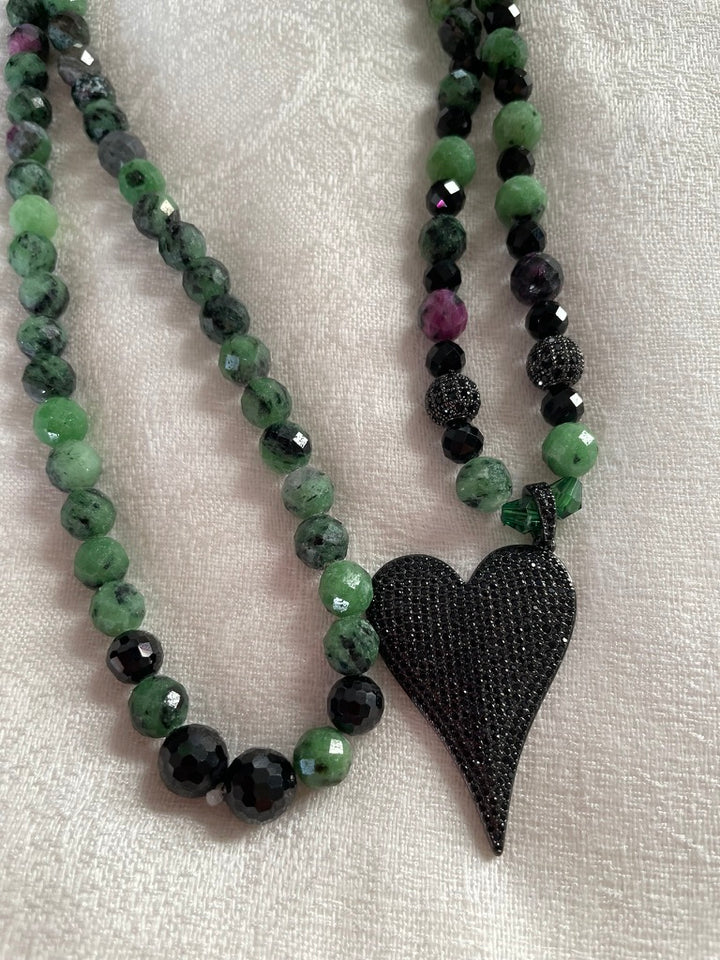 Ruby Zoisite Mala
