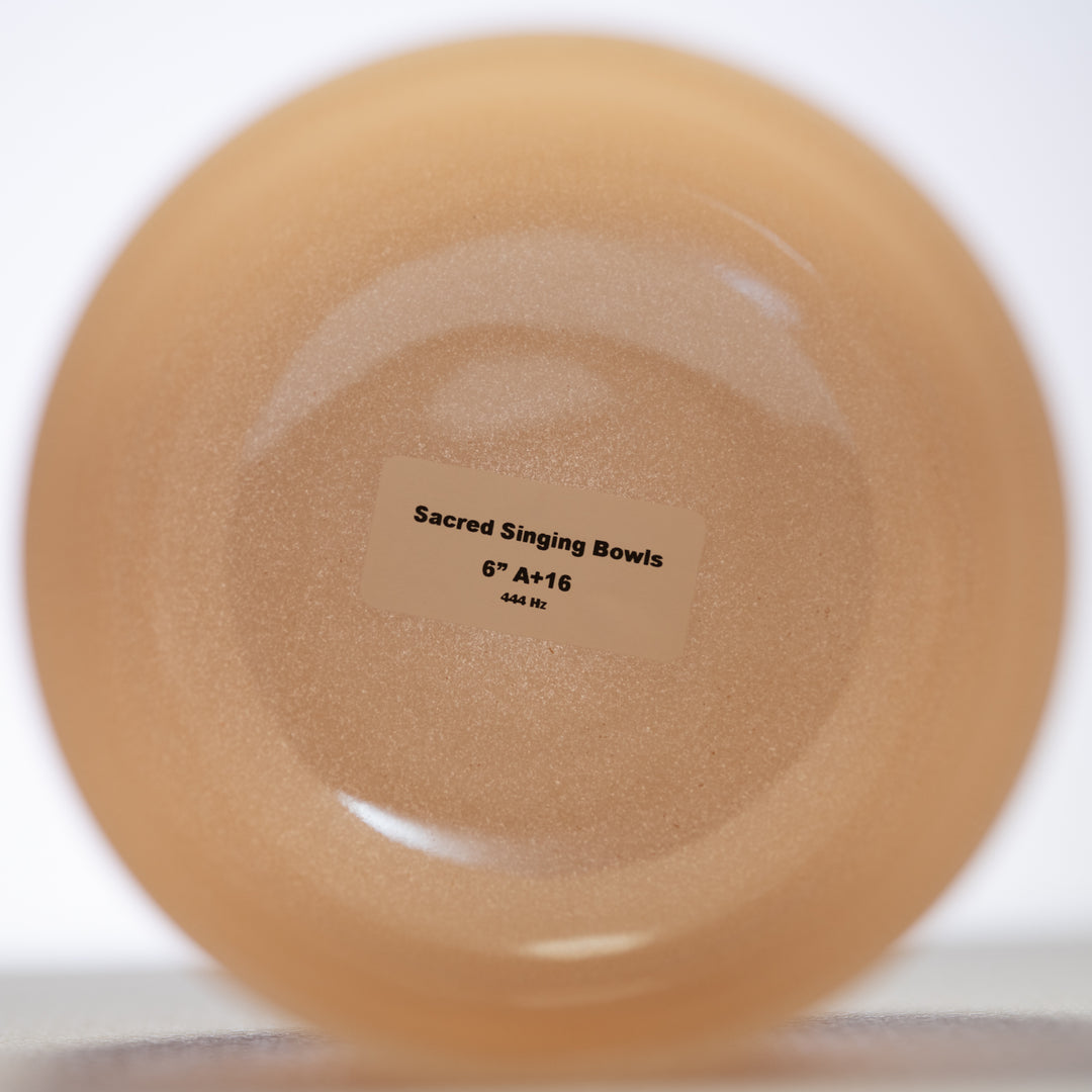 6" A+16 Morning Sun Crystal Singing Bowl