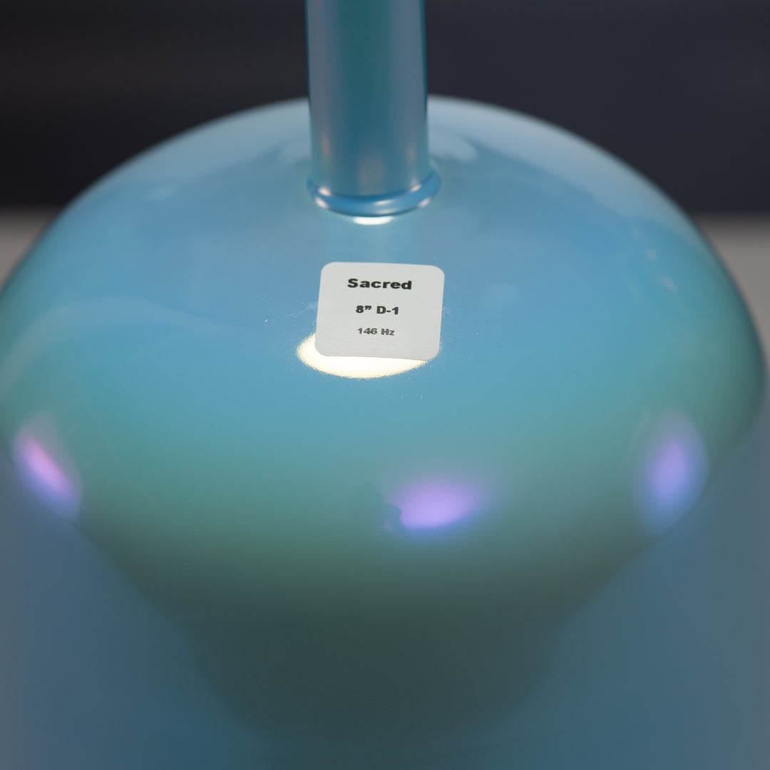 8" D-1 Radiant Peace Crystal Singing Bowl, Perfect Pitch