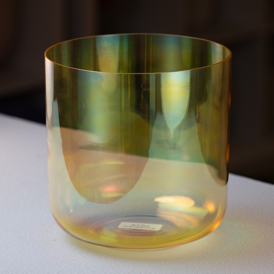 9.25" D-25 Radiant Sun Crystal Singing Bowl
