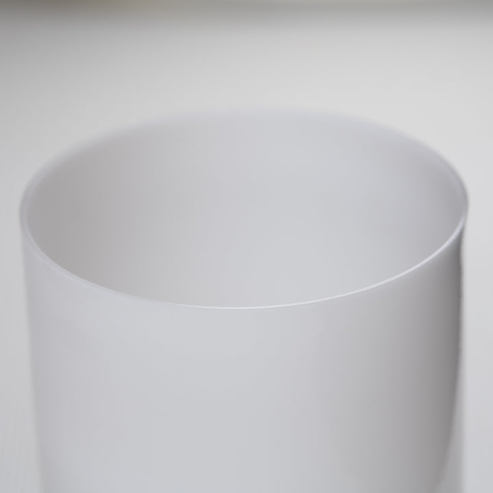 White Light Quartz Singing Bowl rim