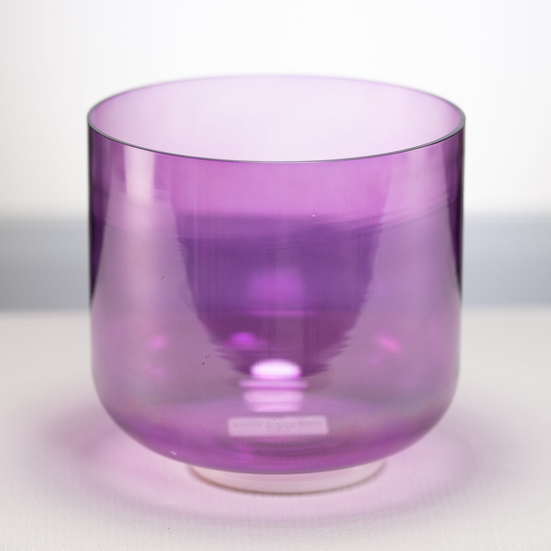 8" D-15 Lavender Lotus Crystal Singing Bowl