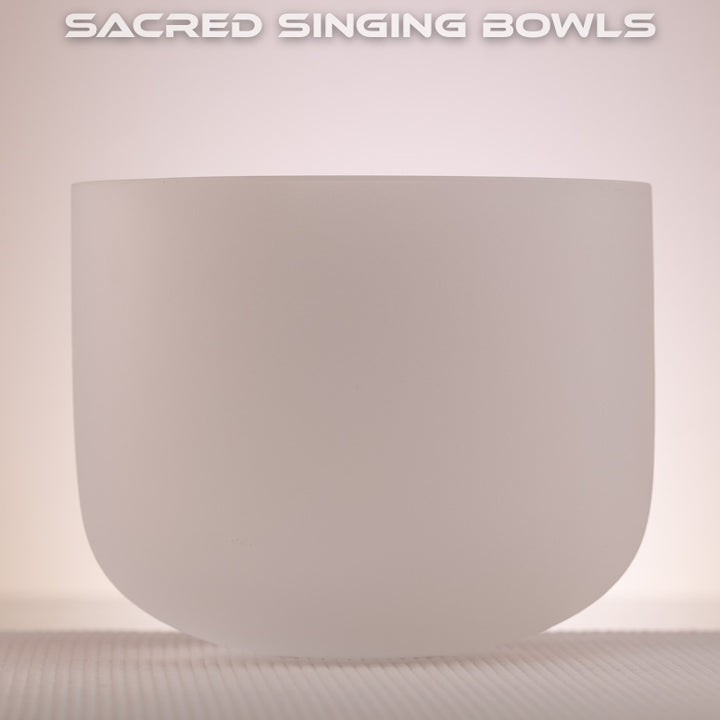 8" D#+10 Frosted Singing Bowl