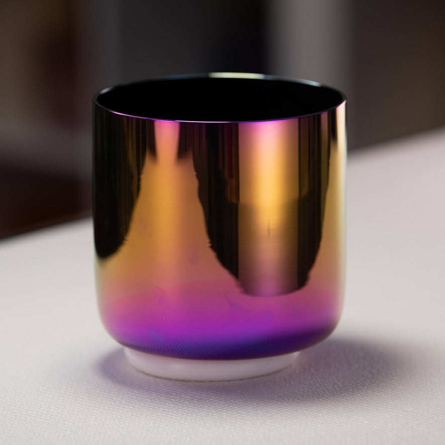 6" E+8 Celestial Rainbow Singing Bowl, Perfect Pitch