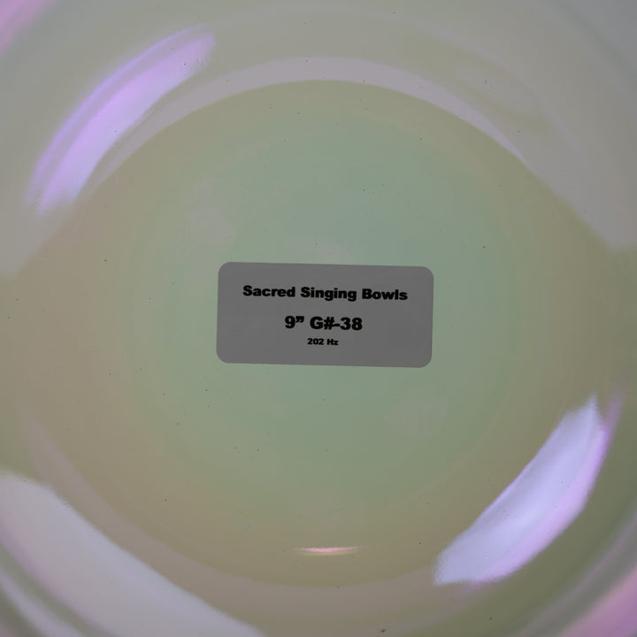 9" G#-38 Prismatic Crystal Singing Bowl