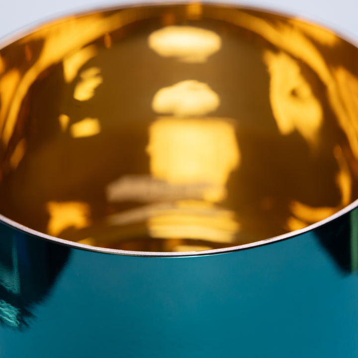 9" C#-39 Celestial Melody Crystal Singing Bowl, 24k Gold inside