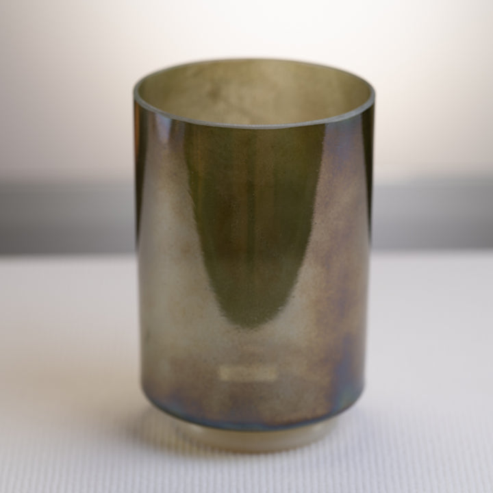 6" G-45 Emerald Sage Aura Gold Tall, Crystal Tones™