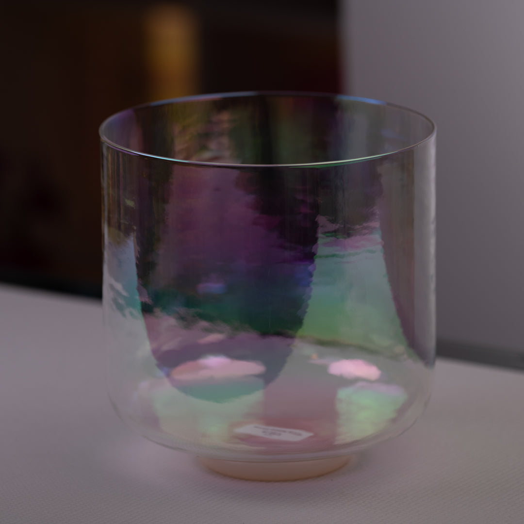 9" F#-2 Prismatic Crystal Singing Bowl