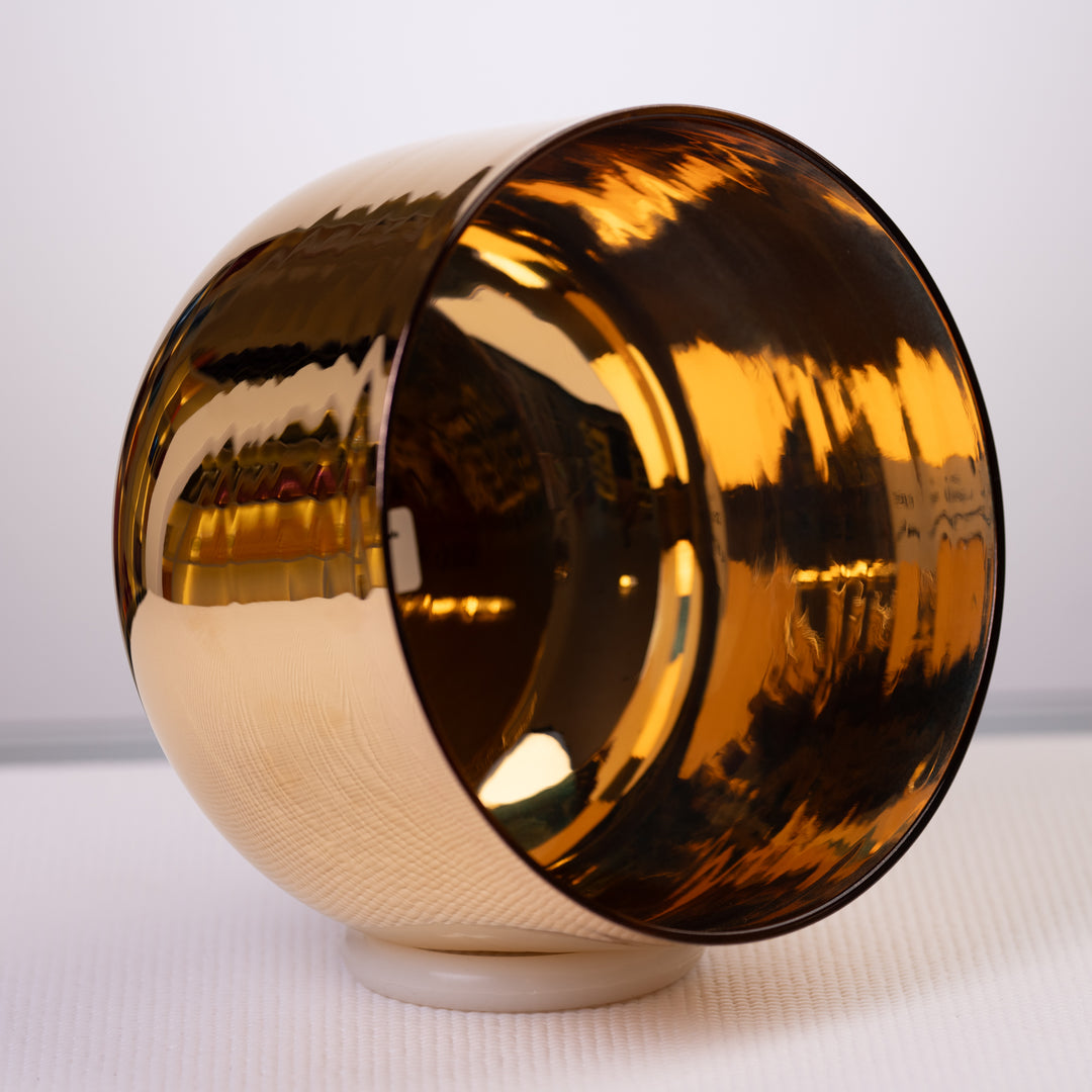 9.75" C-33 24k Gold & Crystal Singing Bowl