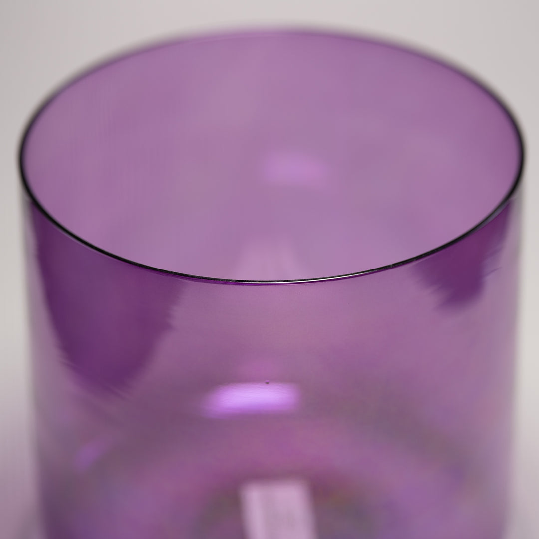 8" B+46 Lavender Lotus Crystal Singing Bowl