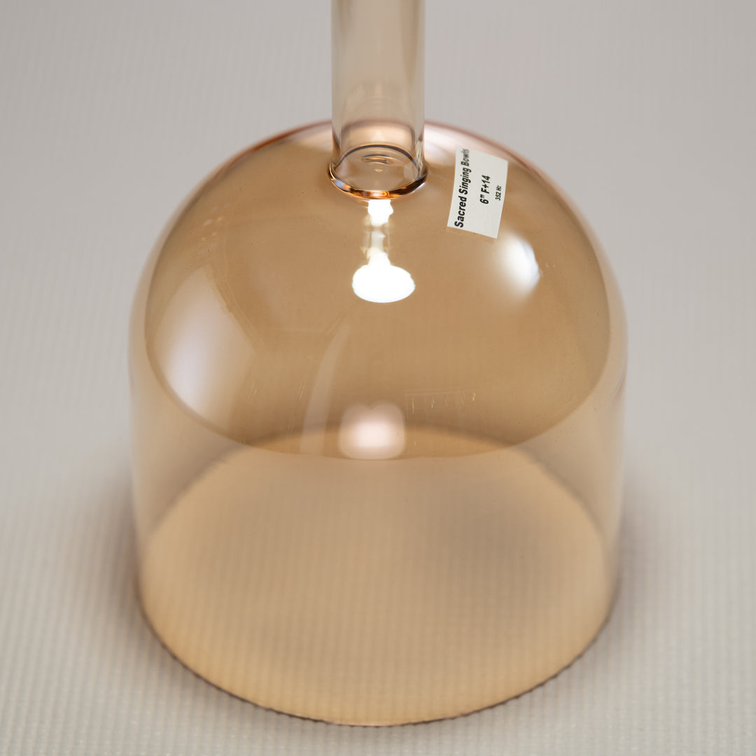 6" F+14 Morning Sun Handheld Crystal Singing Bowl