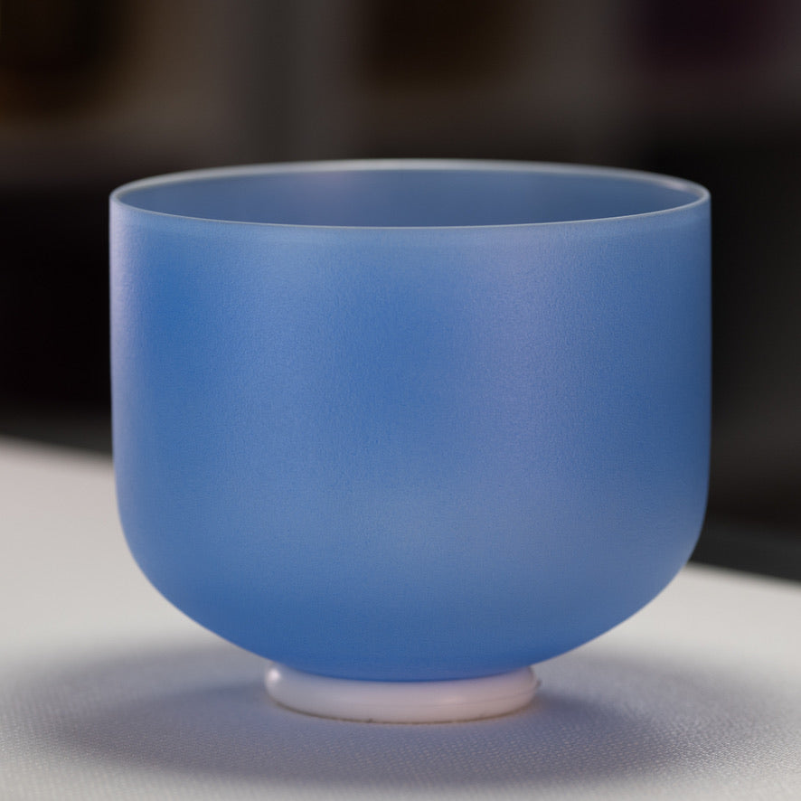 9" D-30 Father Sky Frosted Crystal Singing Bowl