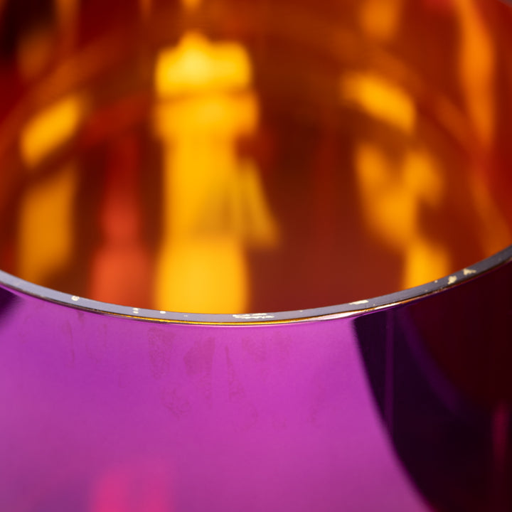 10.25" D#+30 Magenta & Gold Crystal Symphony Bowl
