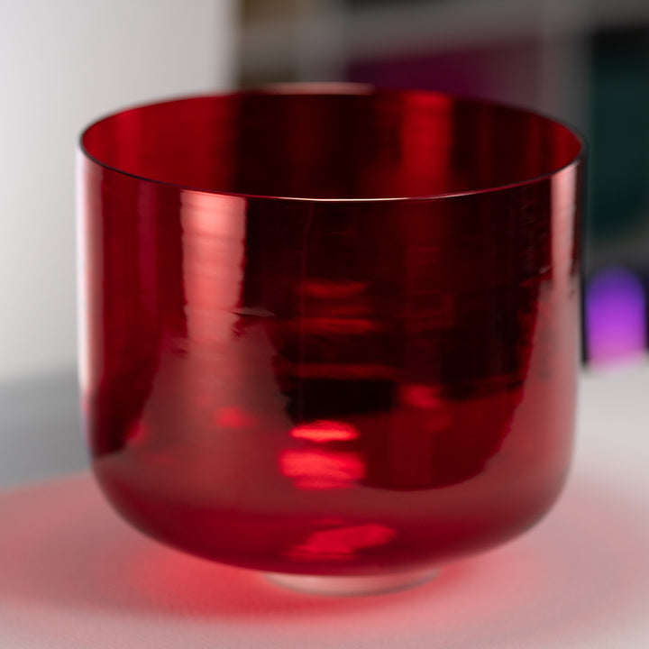 11.75" C#-35 Ruby Ray Crystal Singing Bowl