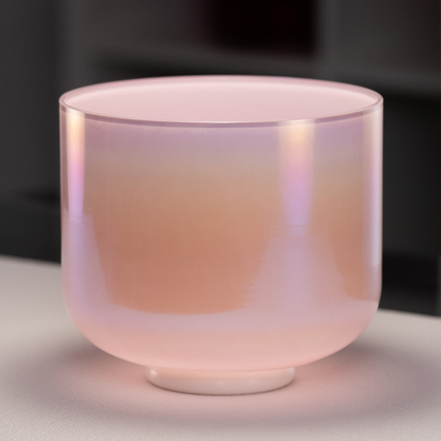 9" C#+6 Goddess Glow Crystal Singing Bowl, Perfect Pitch