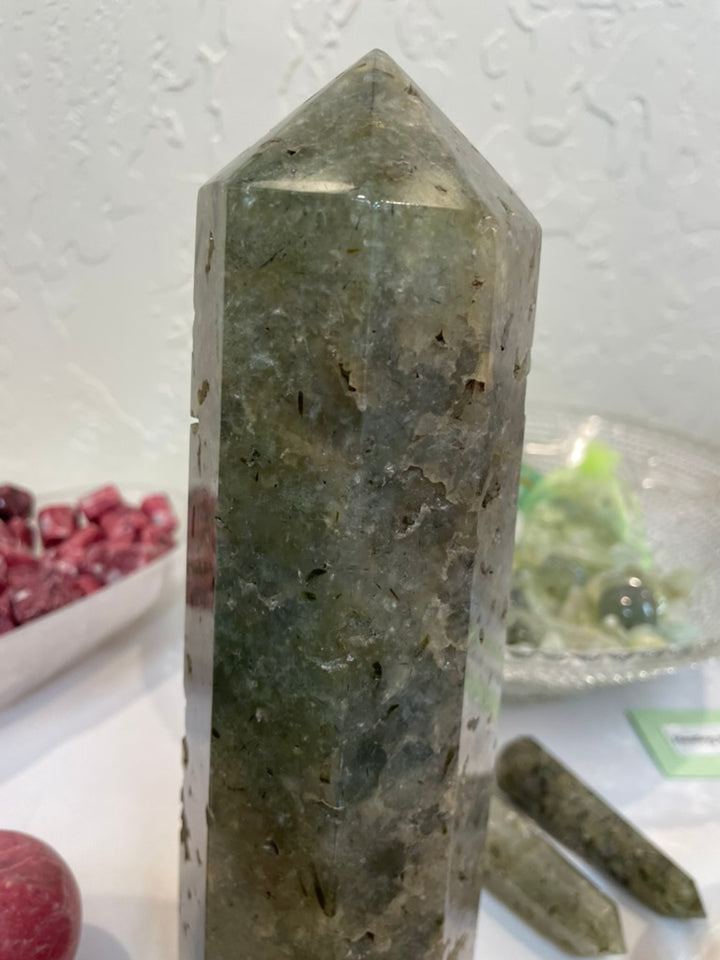 Large Prehnite Tower