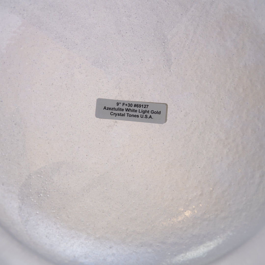 9" F+30 Azeztulite White Light Aura Gold, Crystal Tones™