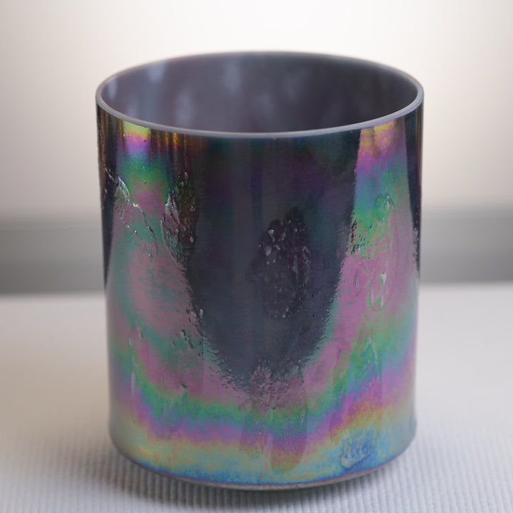 8" Anchi & Platinum Singing Bowl in a tall style from Crystal Tones