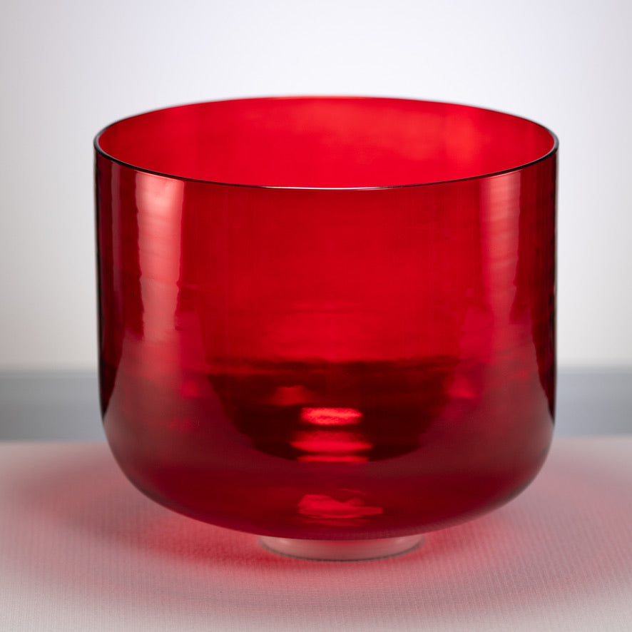 11.75" C#-35 Ruby Ray Crystal Singing Bowl