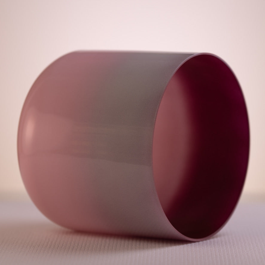 9” F#-8 Majestic Mauve Crystal Singing Bowl