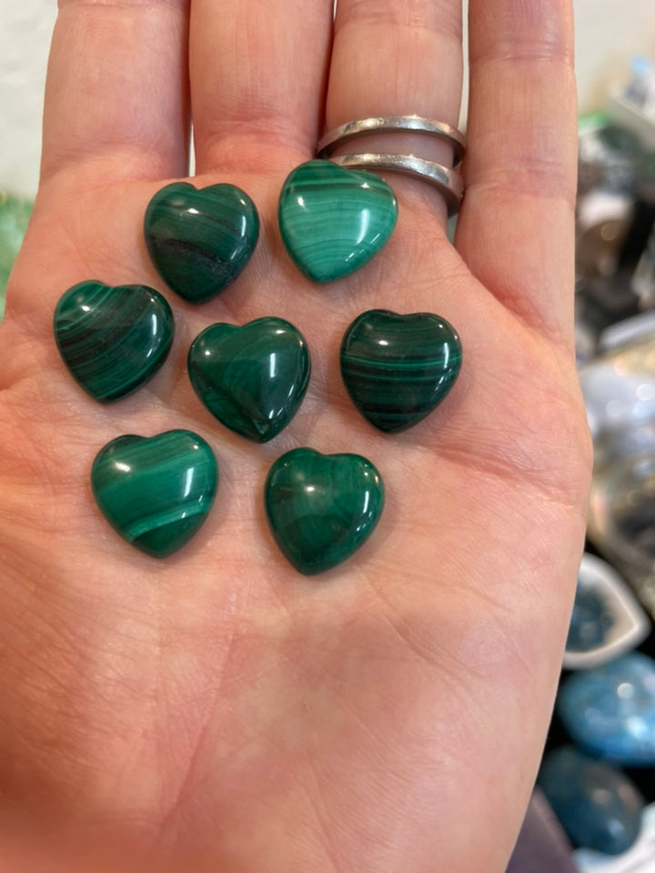 Tiny Malachite Heart