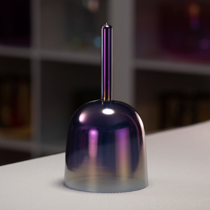 5.75" F-4 Amethyst Activation Crystal Singing Bowl, Handheld