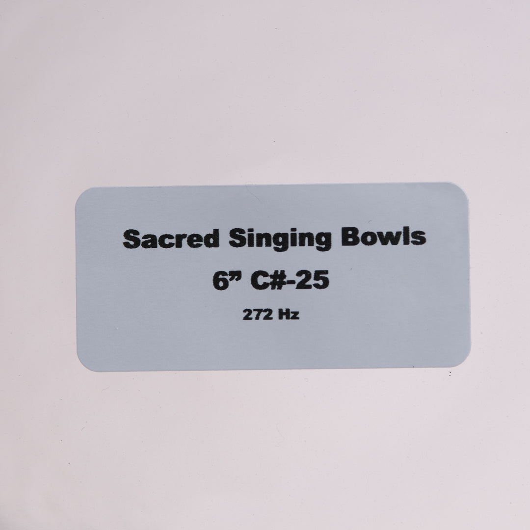 Sacred Singing Bowls: Product label