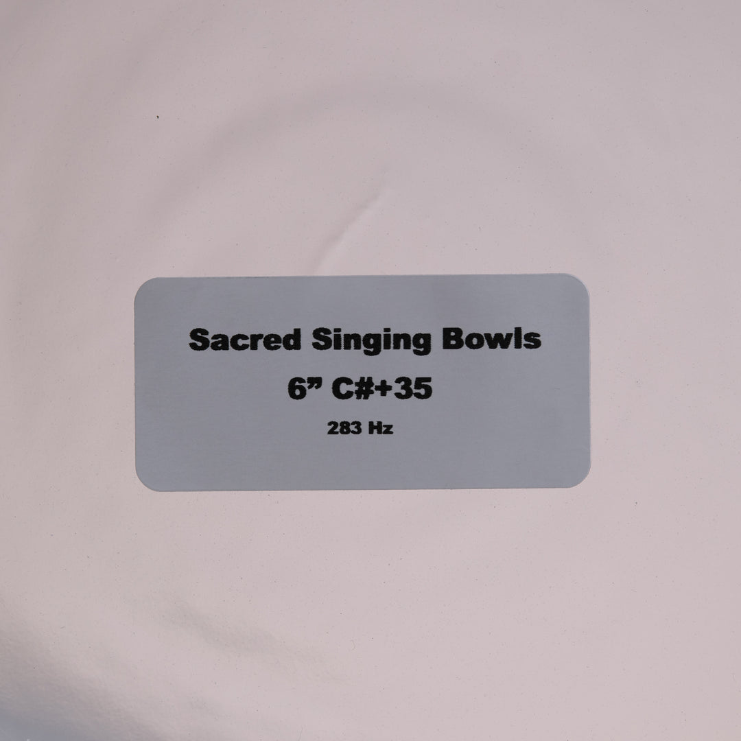 Sacred Singing Bowls product label