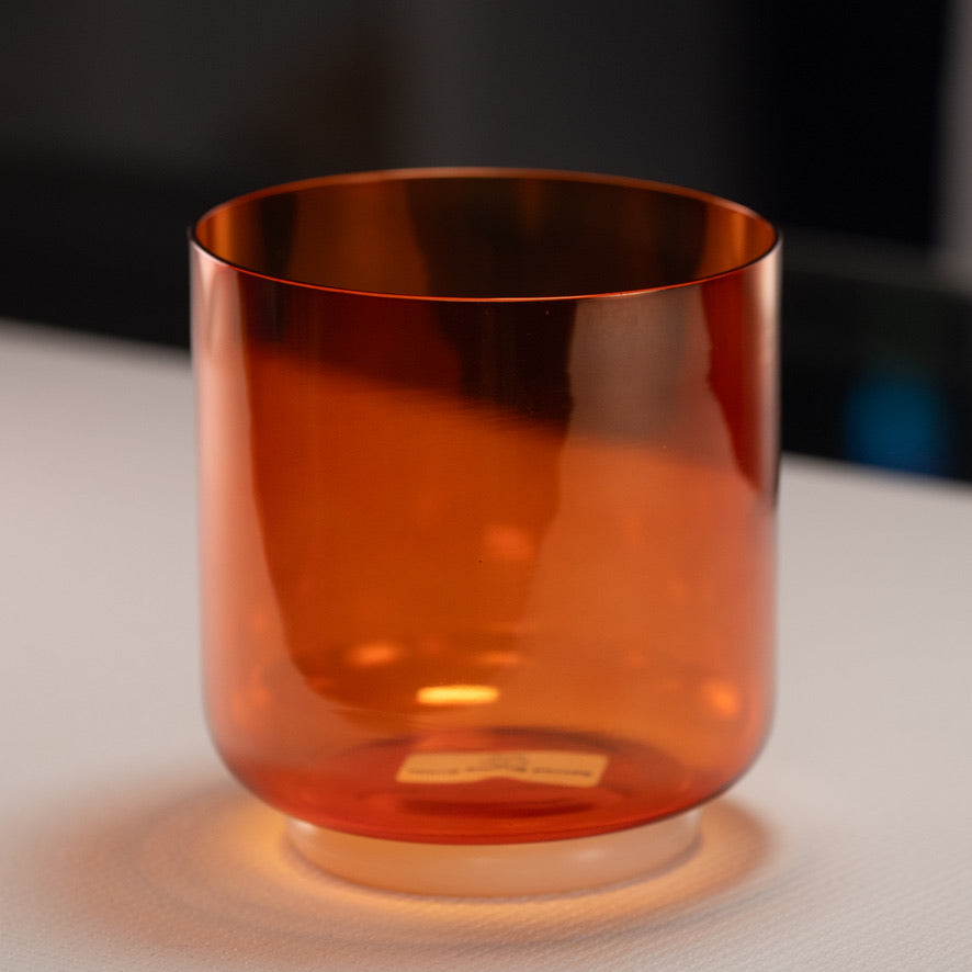 6" E-44 Setting Sun Crystal Singing Bowl from Sacred Singing Bowls