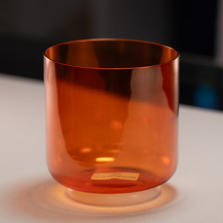 6" E-44 Setting Sun Crystal Singing Bowl from Sacred Singing Bowls