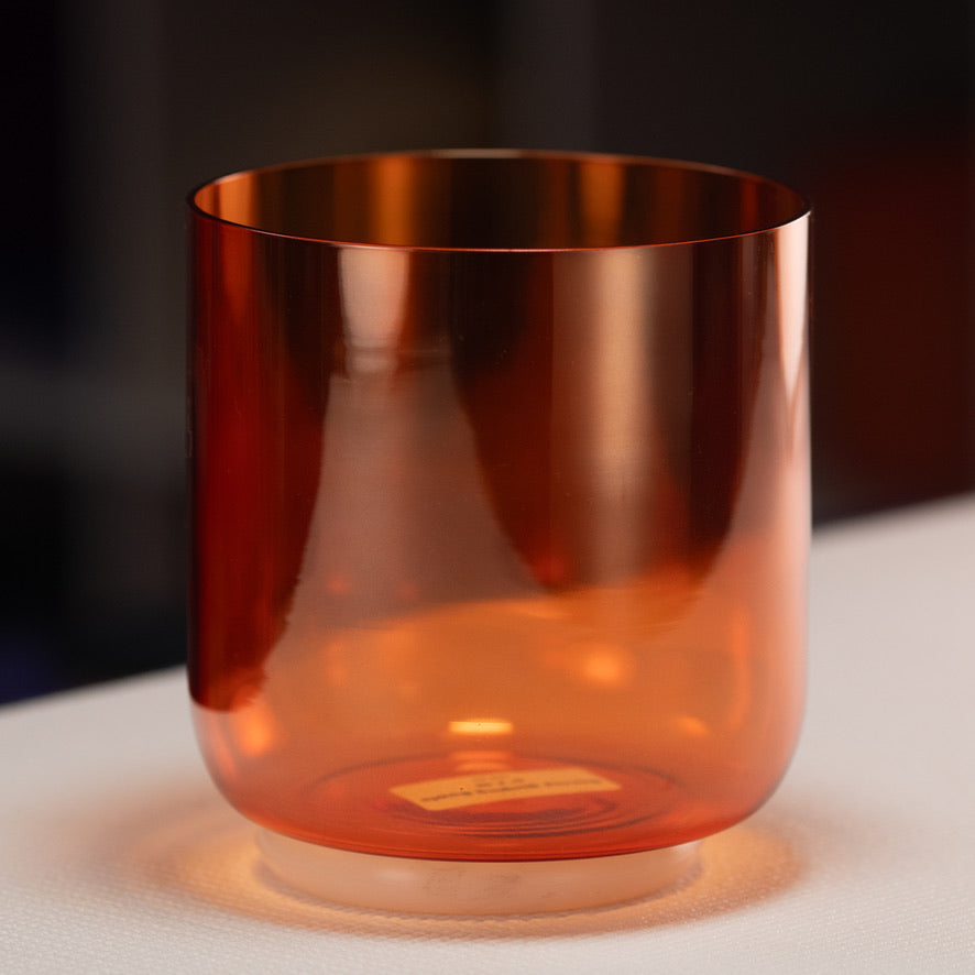 6" F-46 Setting Sun Crystal Singing Bowl from Sacred Singing Bowls™