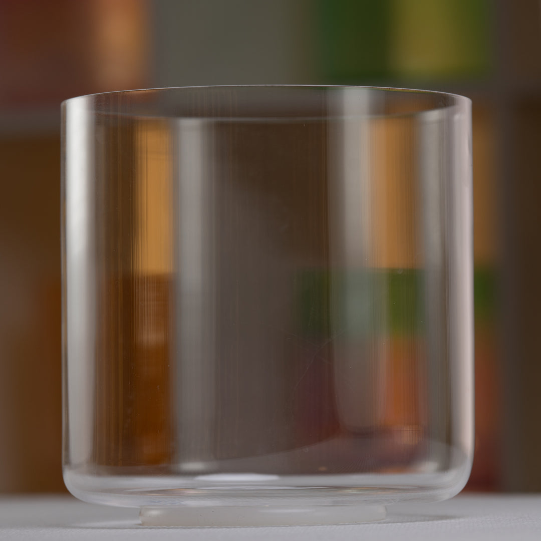 7.25" C+10 Clear Quartz Crystal Singing Bowl, Perfect Pitch