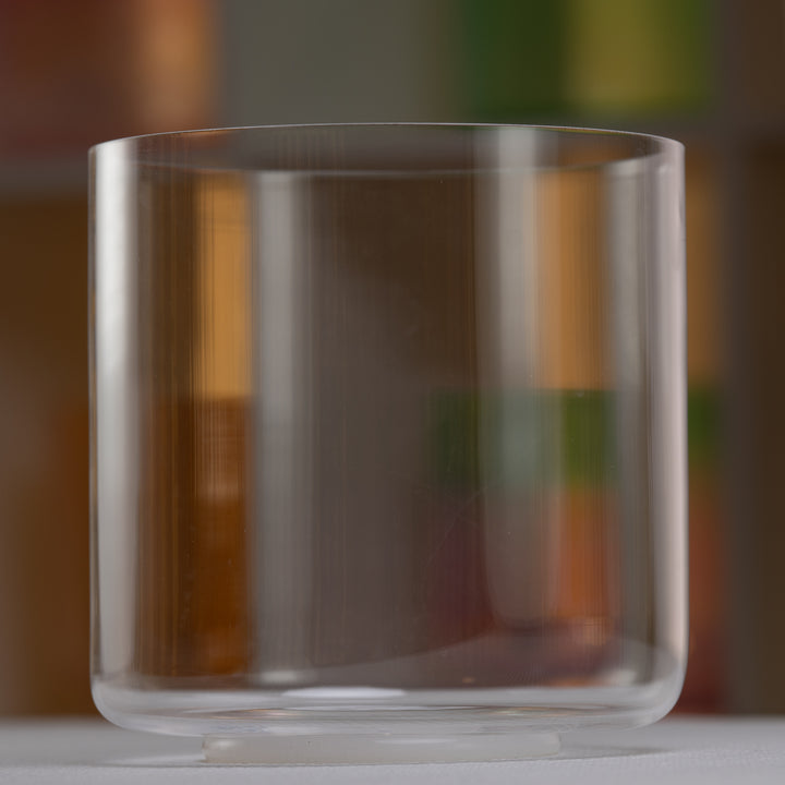 7.25" C+10 Clear Quartz Crystal Singing Bowl, Perfect Pitch