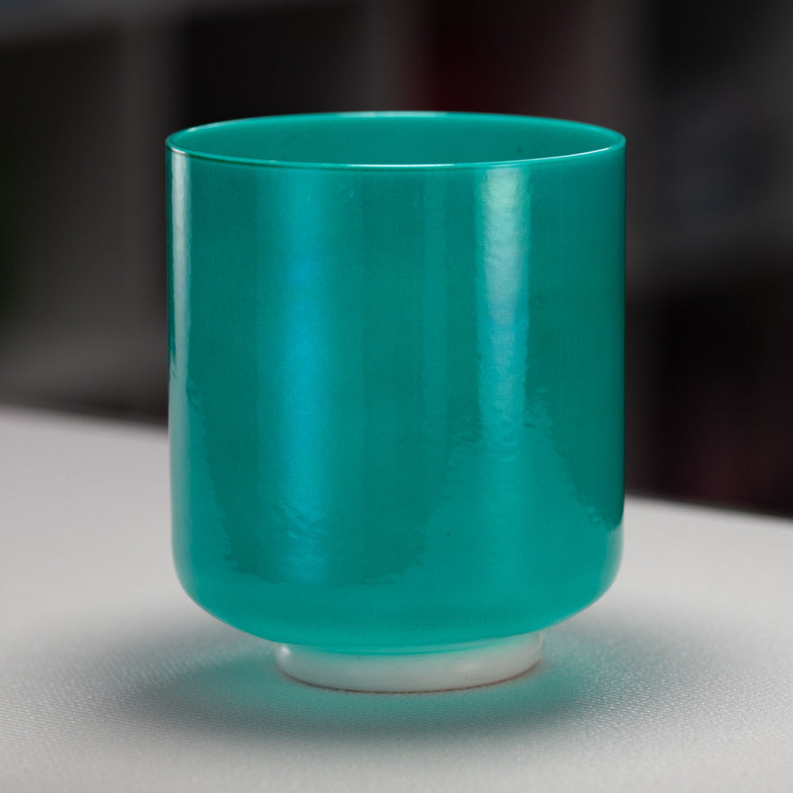 7.25" F+29 Turquoise Tide Crystal Singing Bowl from Bowls of Sound
