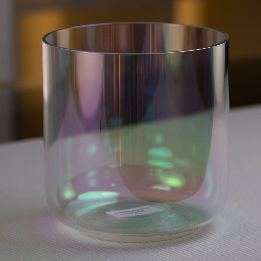 7.25" G#-46 Prismatic Rainbow Bowl from Sacred Singing Bowls