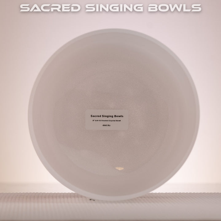 8" A+16 Frosted Crystal Singing Bowl