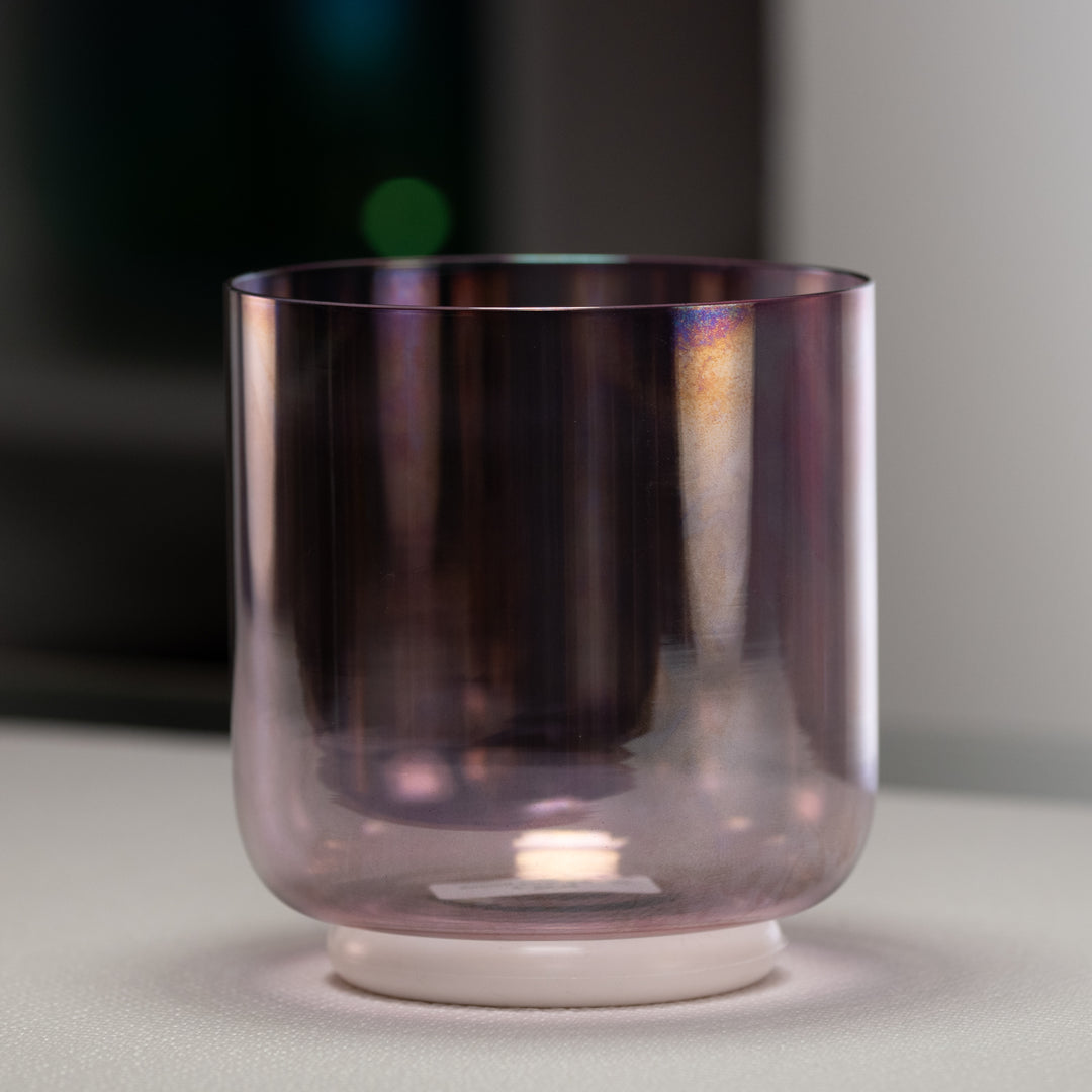 6" D#-46 Solar Violet Crystal Singing Bowl