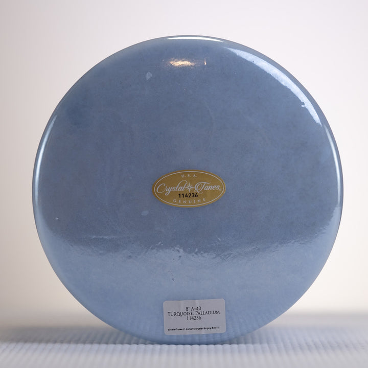 8" Turquoise Palladium Singing Bowl from Crystal Tones