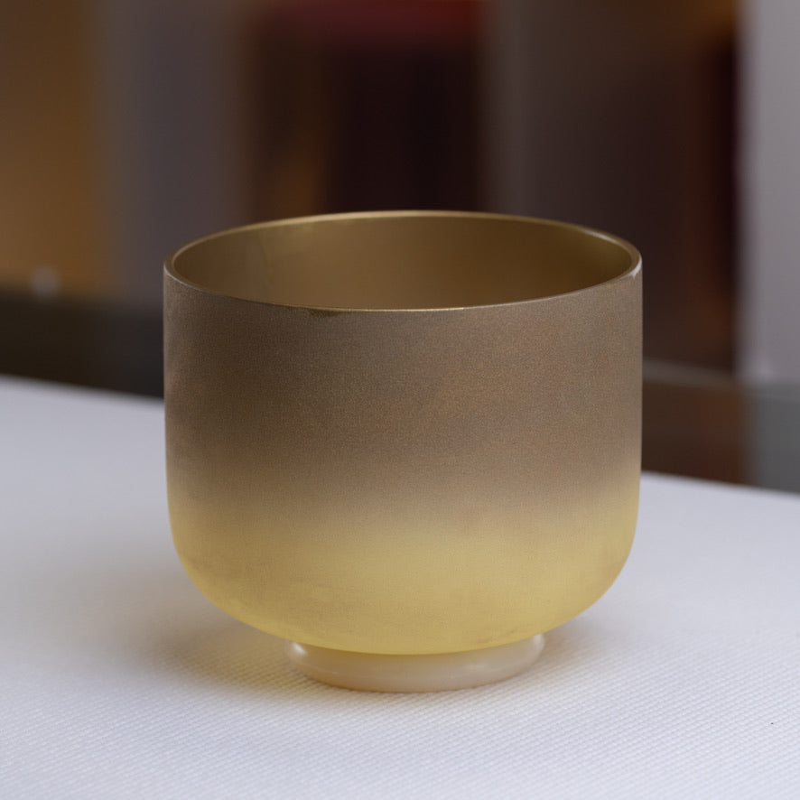 7.75" G+24 Golden Healer Frosted Singing Bowl