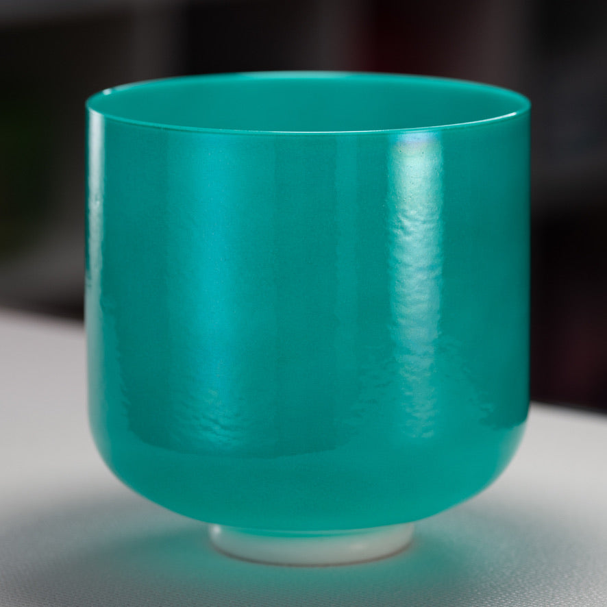 9" G#+37 Turquoise Tide Crystal Singing Bowl