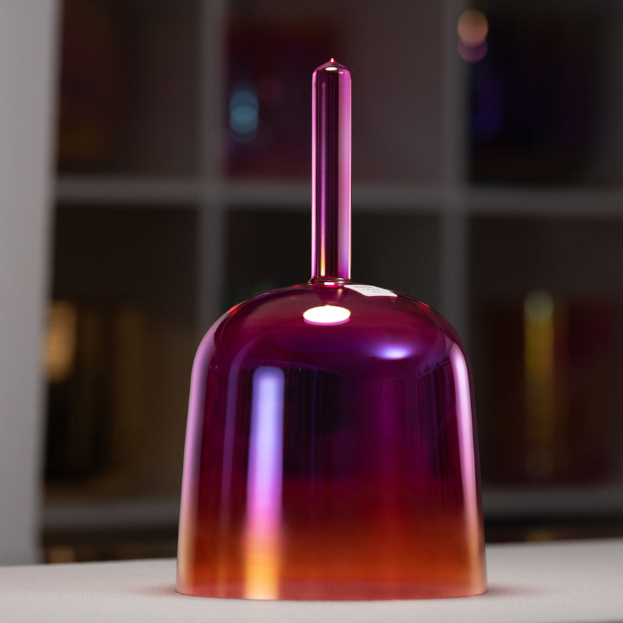 7.5" G-4 Harmonic Sunrise Crystal Singing Bowl, Handheld