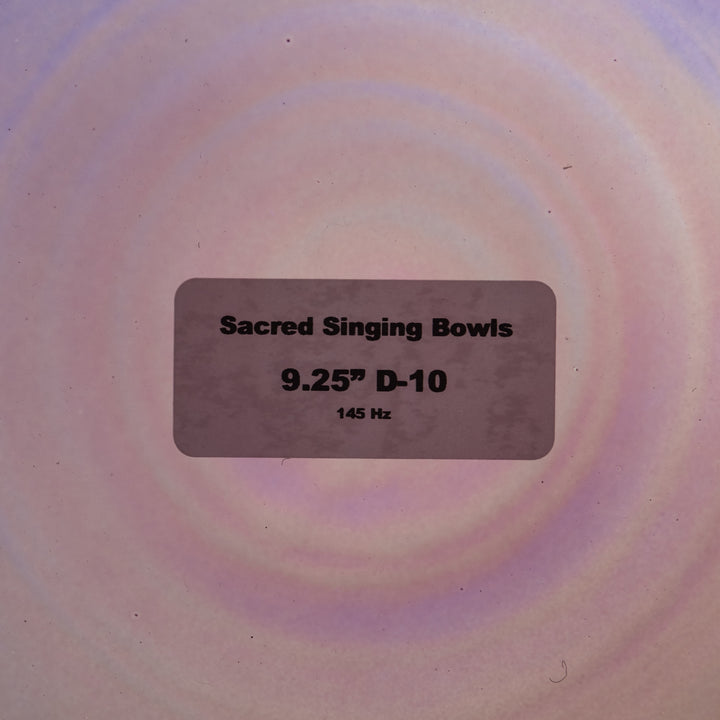 9.25" D-10 Amethyst Activation Crystal Singing Bowl
