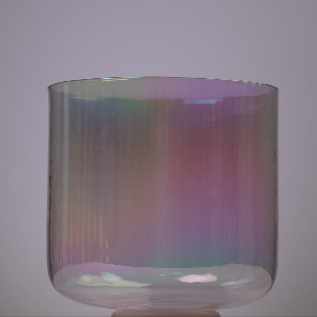 9" F#-2 Prismatic Crystal Singing Bowl