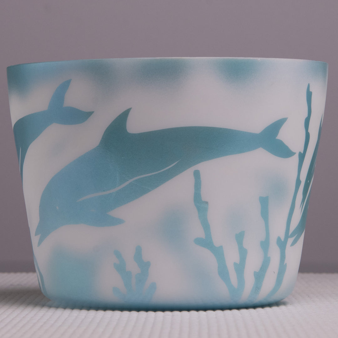 7" A#-50 Dolphin etched Ocean Gold, Crystal Tones™