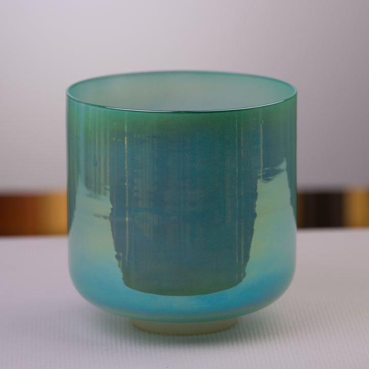 9.25" F+45 Serene Sea Crystal Singing Bowl