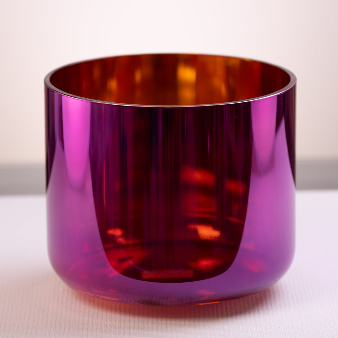 10.25" D#+30 Magenta & Gold Crystal Symphony Bowl
