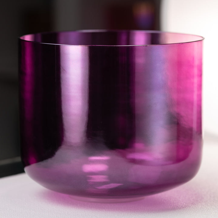 12" D#-3 Healing Violet Flame Crystal Singing Bowl