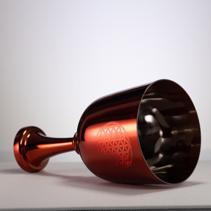 7.5" G-4 Solara Singing Chalice with Flower of Life