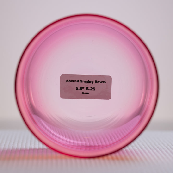 5.5" B-25 Harmonic Sunrise Crystal Singing Bowl
